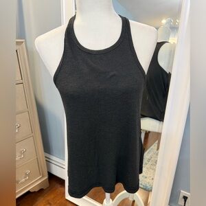 Free People Black Ribbed Tank Top